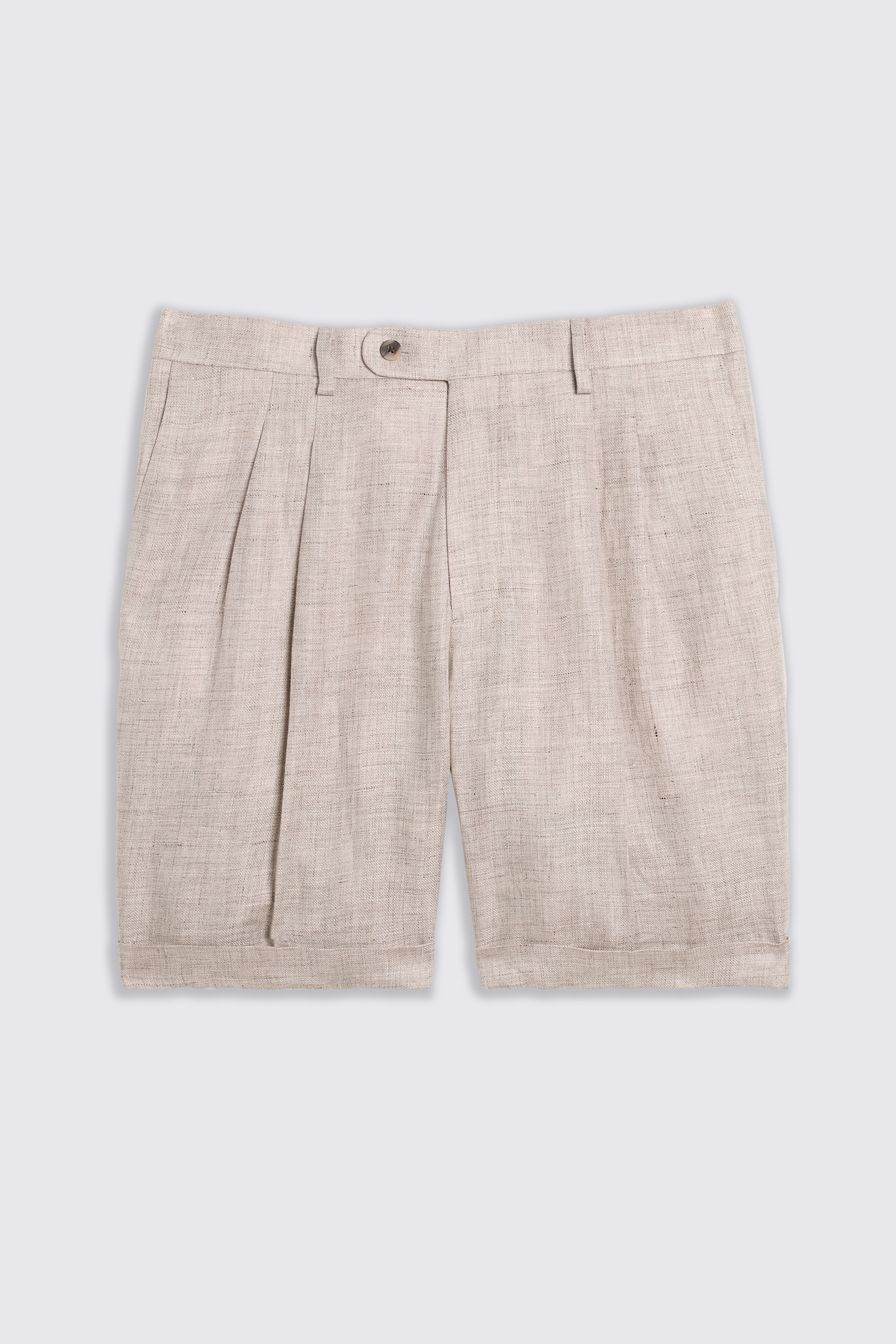 Neutral Linen Shorts